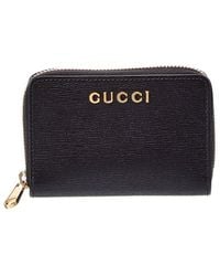 Gucci - Gg Leather Zip Around Wallet - Lyst