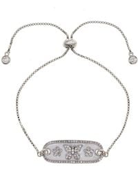 Rachel Reinhardt Jewelry - Plated Cz & Enamel Butterfly Connector Bracelet - Lyst