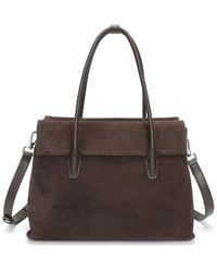 Tiffany & Fred Paris - Suede Foldover Tote - Lyst