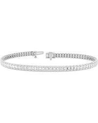 Lab Grown Diamonds - 14K 6.48 Ct. Tw. Lab-Grown Diamond Tennis Bracelet - Lyst