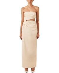 Shona Joy - Lani Strapless Cut Out Maxi Dress - Lyst