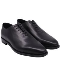 Ferragamo - Leather Angiolo Lace-up Dress Shoe (authentic Pre-loved) - Lyst