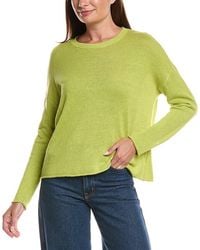 Eileen Fisher - Crewneck Linen-Blend Sweater - Lyst