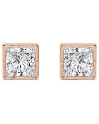 Lab Grown Diamonds - 14k Rose Gold 3.00 Ct. Tw. Lab Grown Diamond Earrings - Lyst