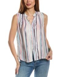 Bella Dahl - Shirred Shoulder Blouse - Lyst