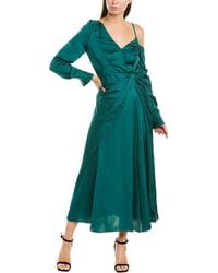 Alexander McQueen Asymmetric Dress - Green