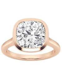 Lab Grown Diamonds - 14k Rose Gold 5.00 Ct. Tw. Lab-grown Diamond Solitaire Ring - Lyst