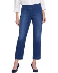 NYDJ - Petite Bailey Missionblue Straight Leg Jean - Lyst