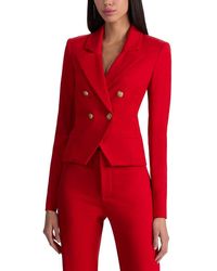 Alice + Olivia - Sable Double Breasted Crop Blazer - Lyst