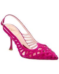 Roger Vivier - 80 Suede Slingback Pump - Lyst