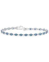 Lab Grown Diamonds - 14K 3.22 Ct. Tw. Lab-Grown Diamond Tennis Bracelet - Lyst