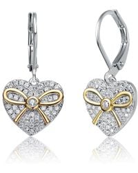 Genevive Jewelry - Two-tone Earrings - Lyst
