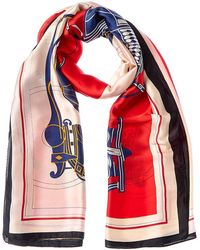 La Fiorentina - Printed Scarf - Lyst