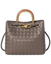 Tiffany & Fred Paris - Handwoven Mini Leather Tote - Lyst