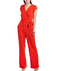Diane von Furstenberg Purdy Jumpsuit - Red