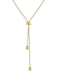 Liv Oliver - 18K Plated Necklace - Lyst