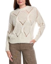 Peserico - Open Knit Cable Alpaca & Wool-Blend Sweater - Lyst