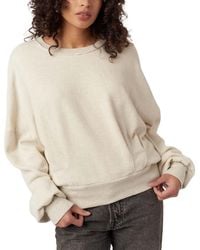 Project Social T - Evie Pleated Crew Sweatshirt - Lyst