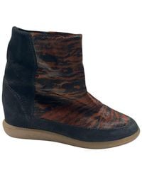 Isabel Marant - Velvet Tiger Print Bootie (authentic Pre-loved) - Lyst