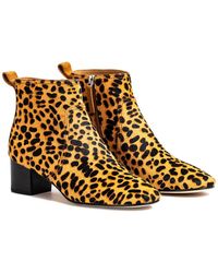 Johnny Was - Leopard Haircalf Bootie - Lyst