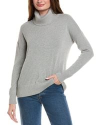 Hannah Rose - Boxy Turtleneck Cashmere-Blend Sweater - Lyst