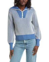 Isla - Verity Plaited Rib 1/4-Zip 100% Cashmere Sweater - Lyst