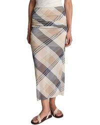 Kenneth Cole - Pull On Mesh Midi Skirt - Lyst