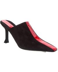 Ferragamo - Sophye Suede & Patent Mule - Lyst