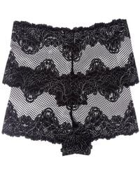 Le Mystere - Set Of 2 Lace Allure Boyshort - Lyst