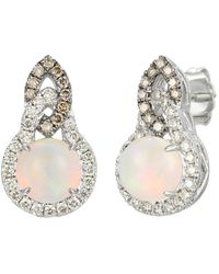 Le Vian - Le Vian Euphoria Chocolate 14K 1.57 Ct. Tw. Diamond & Opal Earrings - Lyst