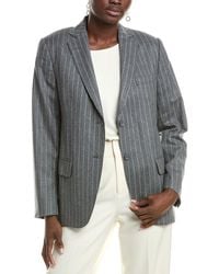 Officine Generale - Officine Generale Charlene Chalkstripe Wool Blazer - Lyst