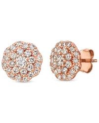 Le Vian - Le Vian Scallop 14K Rose 0.21 Ct. Tw. Diamond Earrings - Lyst