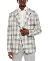 Isaia - Wool, Silk, & Linen-Blend Blazer - Lyst