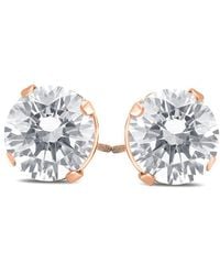 Diamond Select Cuts - 14k Rose Gold 2.00 Ct. Tw. Diamond Studs - Lyst