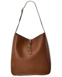 Saint Laurent - Le 5 A 7 Supple Large Leather Hobo Bag - Lyst