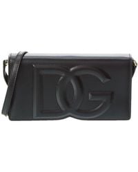 Dolce & Gabbana - Dg Logo Leather Phone Bag - Lyst