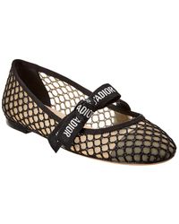 Dior J'a Mesh Flat - Black