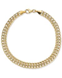 Italian Gold - 14k Bold Link Mesh Bracelet - Lyst