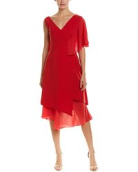 Yigal Azrouël Asymmetrical A-line Dress - Red