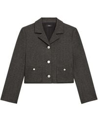 Theory - Knit Boxy Crop Jacket - Lyst