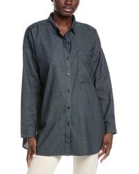 Eileen Fisher - Classic Collar Long Shirt - Lyst