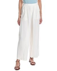 Splendid - Cayden Embroidered Linen-Blend Pant - Lyst
