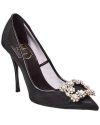 Roger Vivier - Mesh & Patent Pump - Lyst