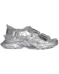Balenciaga - Track Leather Sandal - Lyst