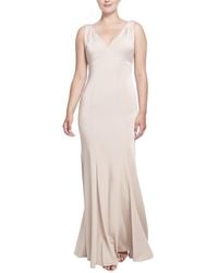 Marchesa - Forli Sleeveless Long Gown - Lyst