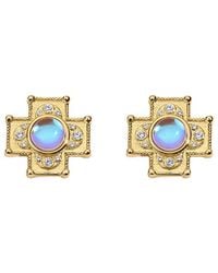 Electric Picks - Chambers 14K Plated Cross Earrings - Lyst