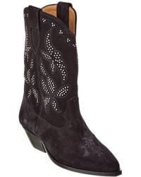 Isabel Marant - Duerto Suede Cowboy Boot - Lyst