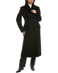 Lamarque - Double Face Wool-Blend Coat - Lyst