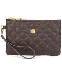 Tiffany & Fred Paris - Diamond Quilted Leather Wristlet - Lyst