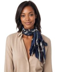 Blue Pacific - Scottish Plaid Cashmere-Blend Neckerchief - Lyst